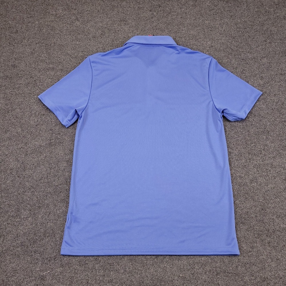 NWT Adidas Golf Polo Mens Medium Performance Stretch Floral Stripe - Picture 3 of 16
